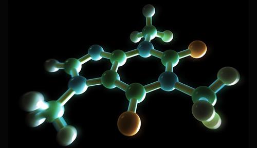 A caffeine molecule