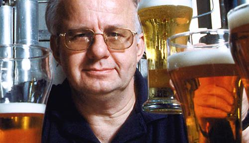 Brewing professor Charlie Bamforth in the former UC Davis campus brewery.