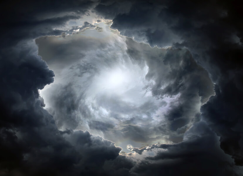 Photograph of storm clouds