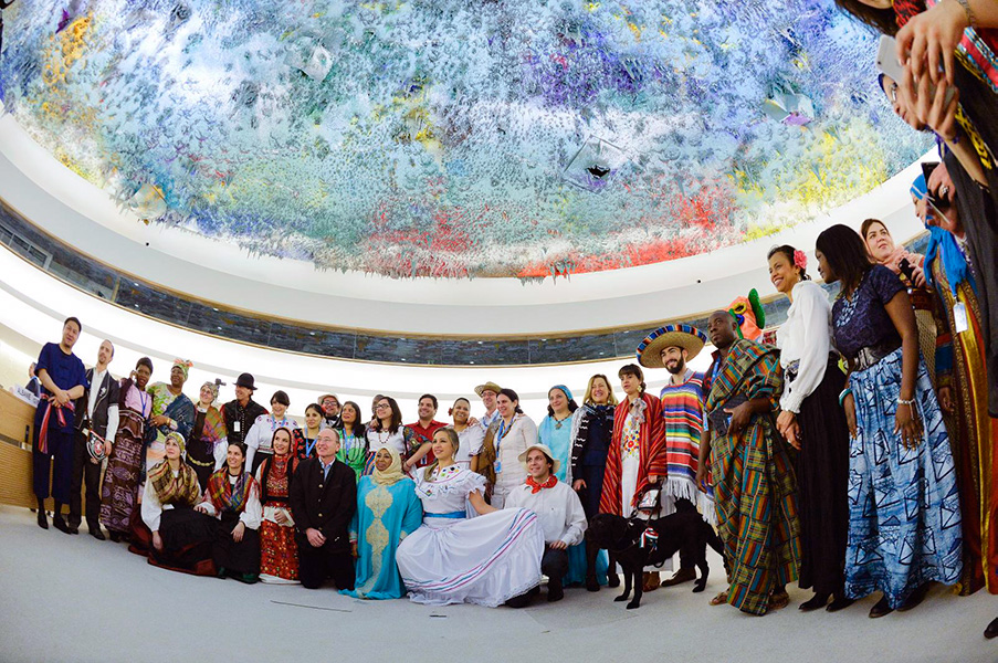 Photograph of delegates to the UN Human Rights Council