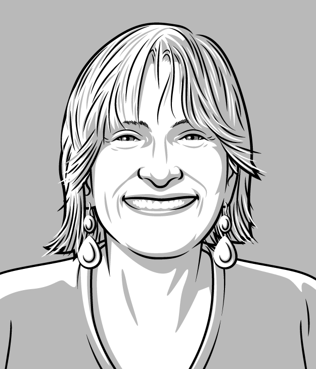 Cartoon portrait of Deborah Glik