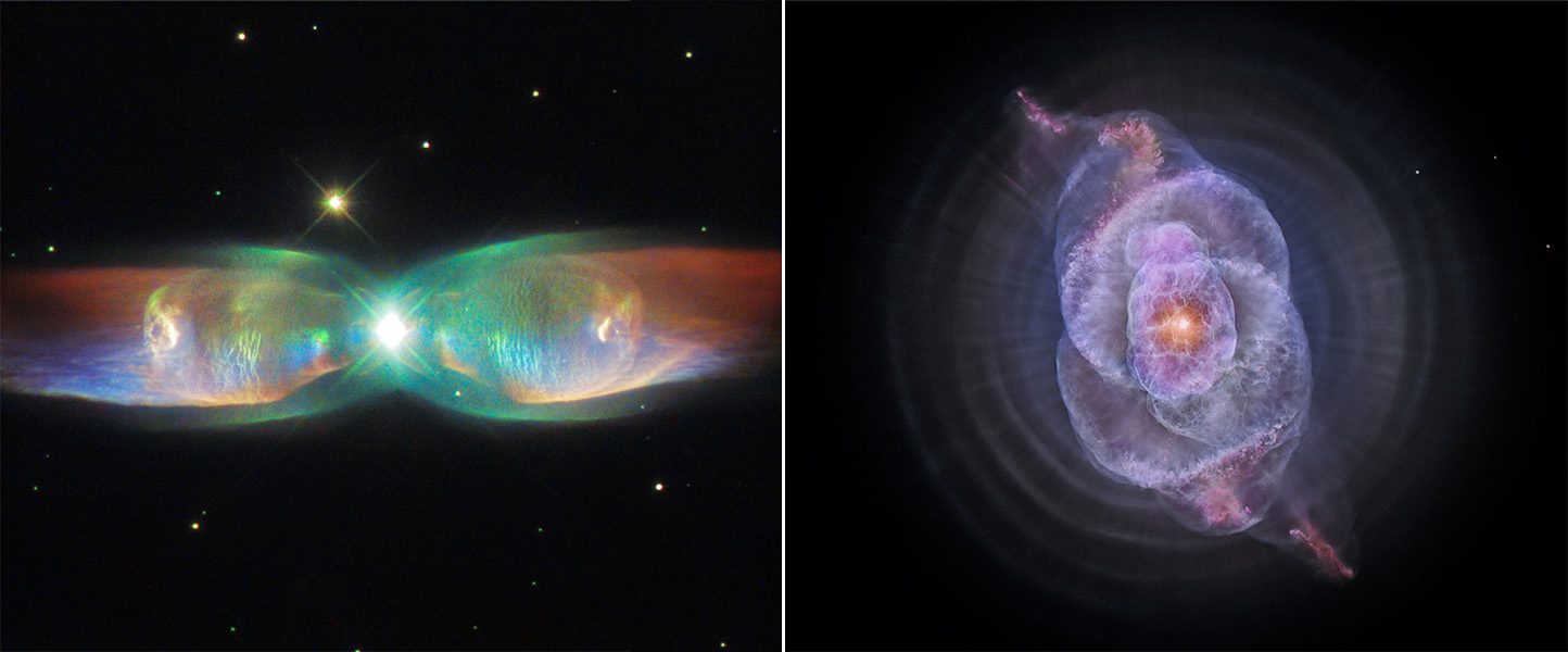 Twin Jet Nebula and Cat’s Eye Nebula