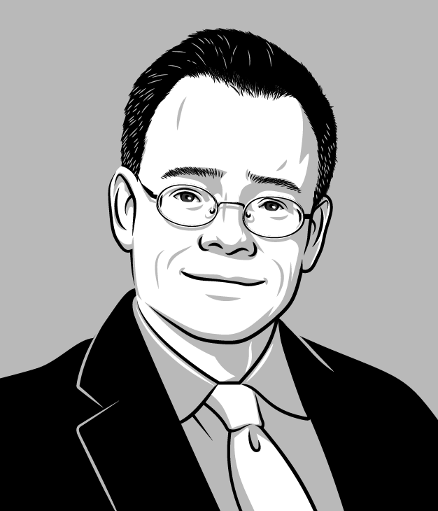 Cartoon portrait of Steven C. Ricke