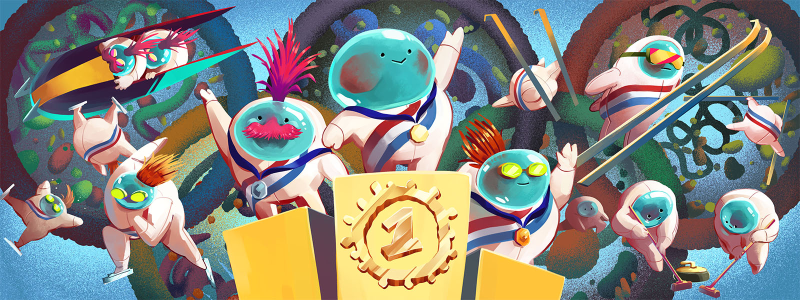 Microbial Olympics: Super-duper one-celled athletes