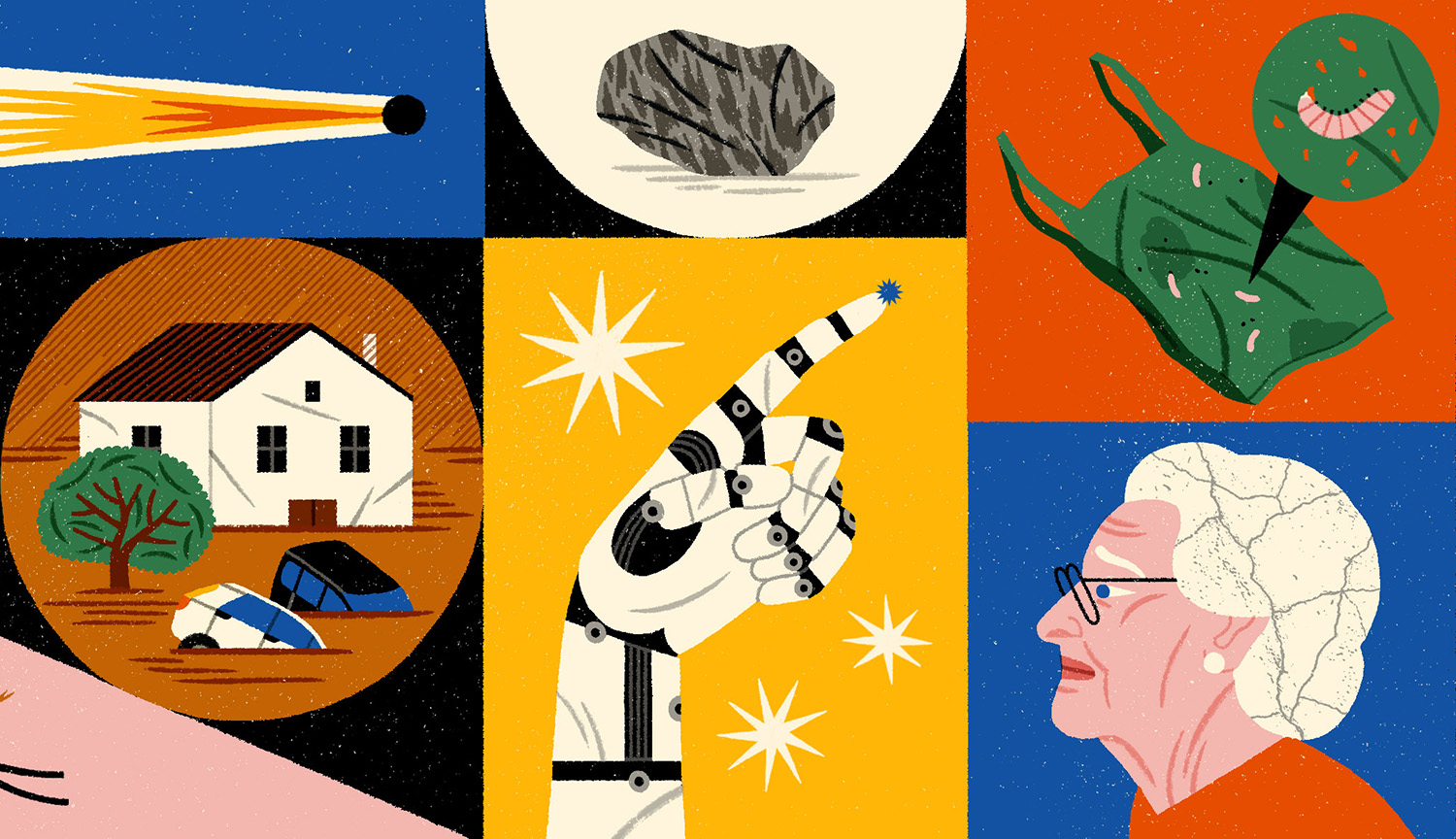 Illustrated collage highlights some of the science stories of the year.